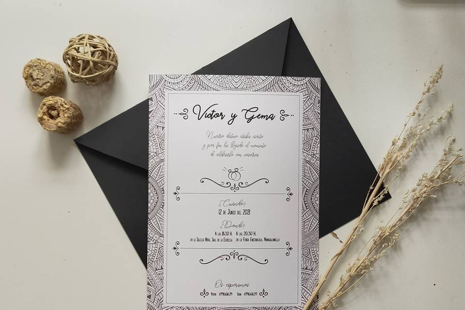 Invitación de boda