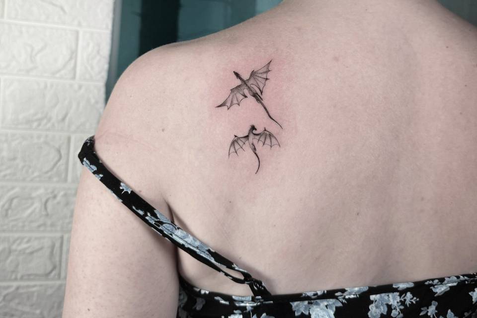 Minitattoo dragones