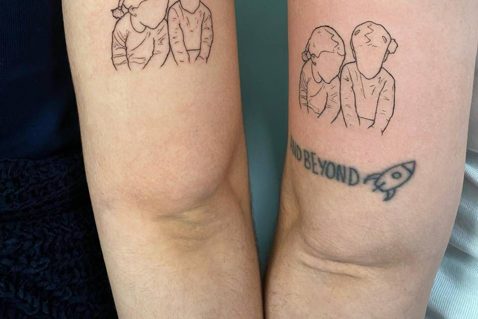 Tattoo minimalista fineline