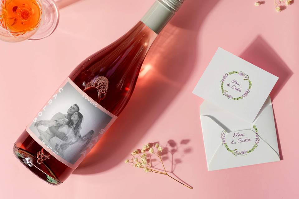 Vino rosado para bodas