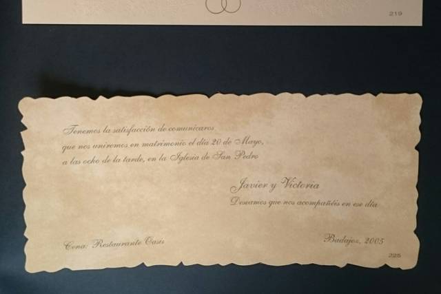 Invitaciones de Boda