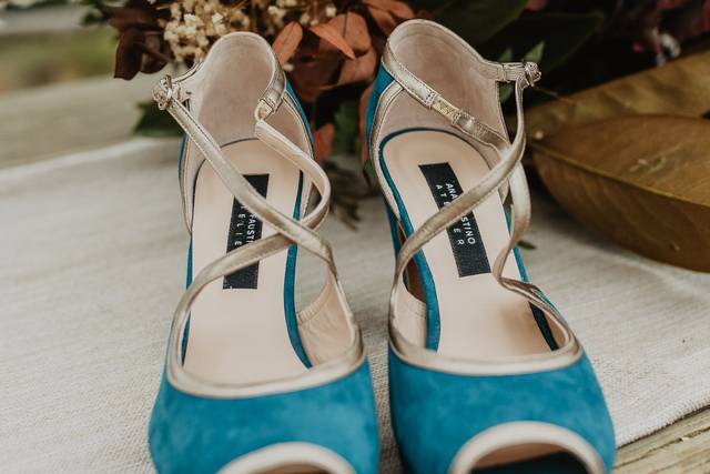 Zapatos y decoración boho