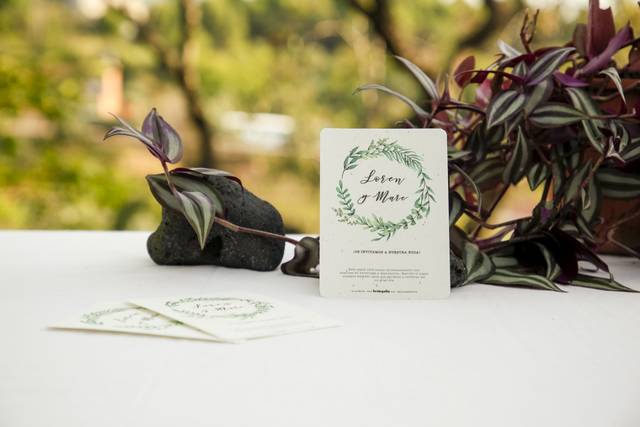 Invitación papel de semillas