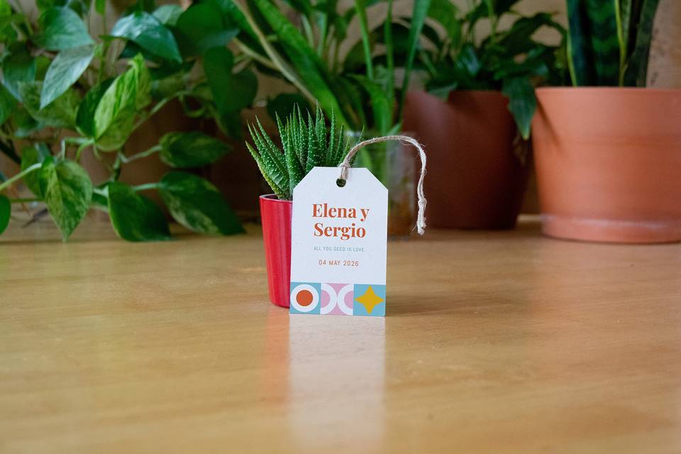 Etiqueta de papel eco