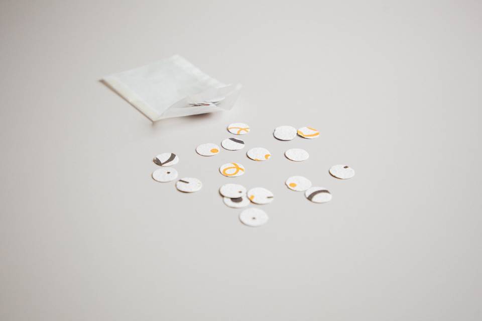 Confeti papel de semillas