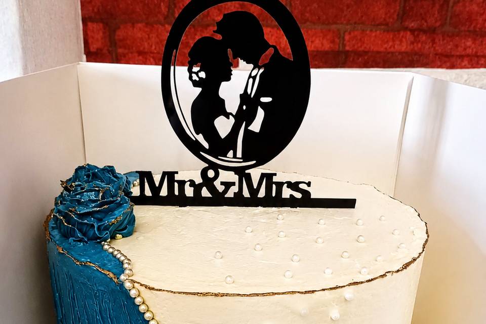 Tarta de boda personalizada.