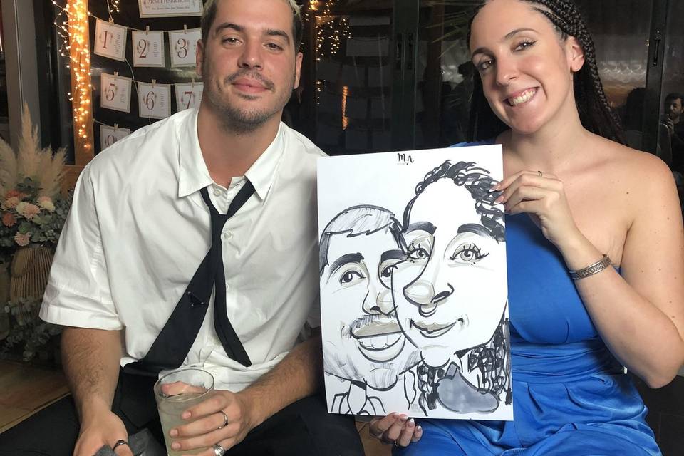 Caricaturas en vivo