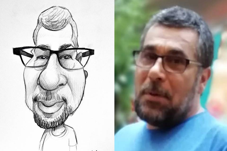 Caricatura por encargo para boda