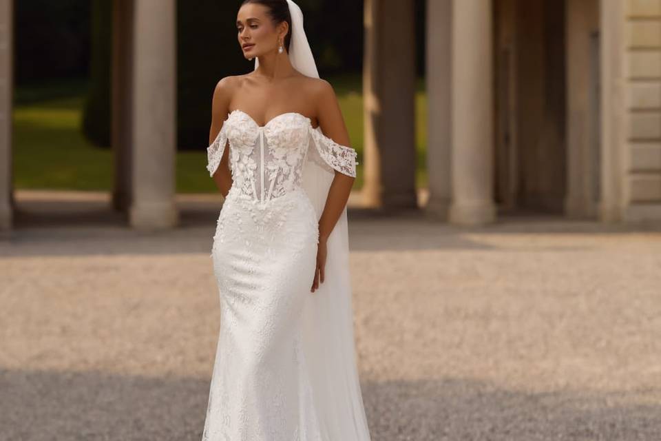 Sirena con mangas caídas