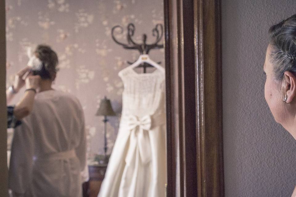 Preparativos de la novia