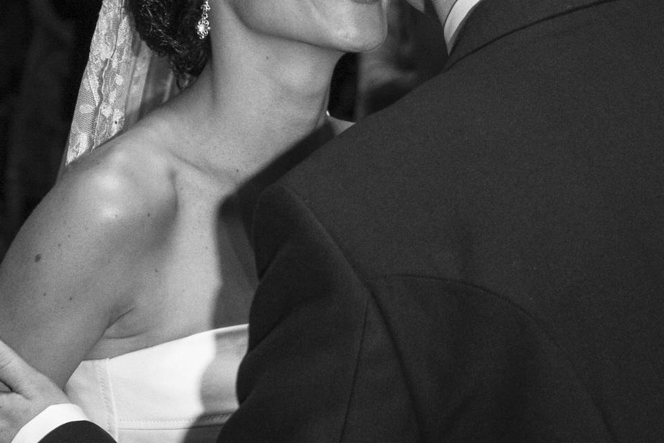 Beso en la boda