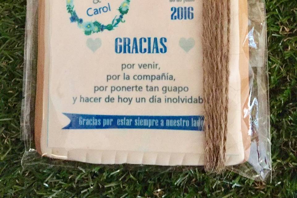 Galleta de agradecimiento