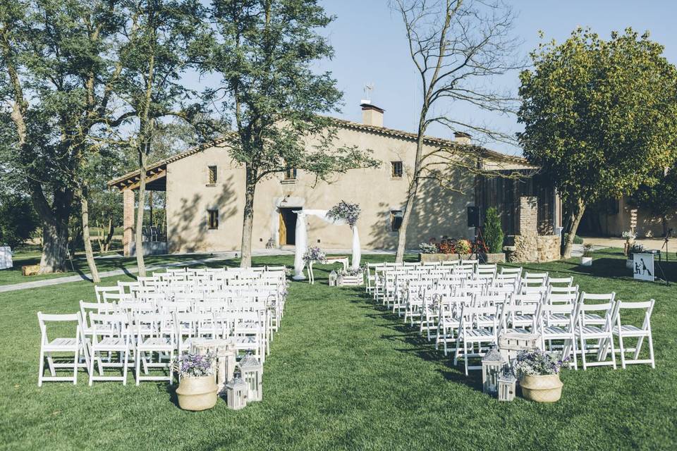 Ceremonia en el jardín