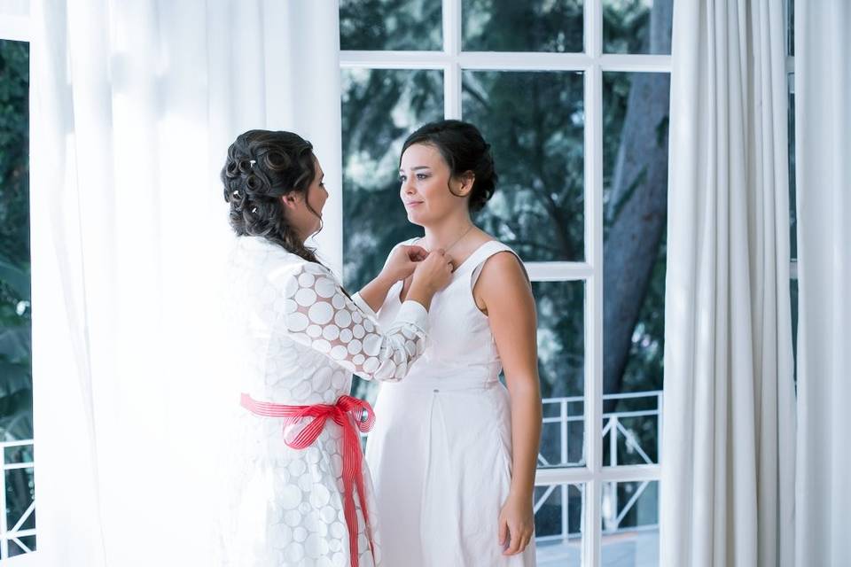 Preparativos de las novias