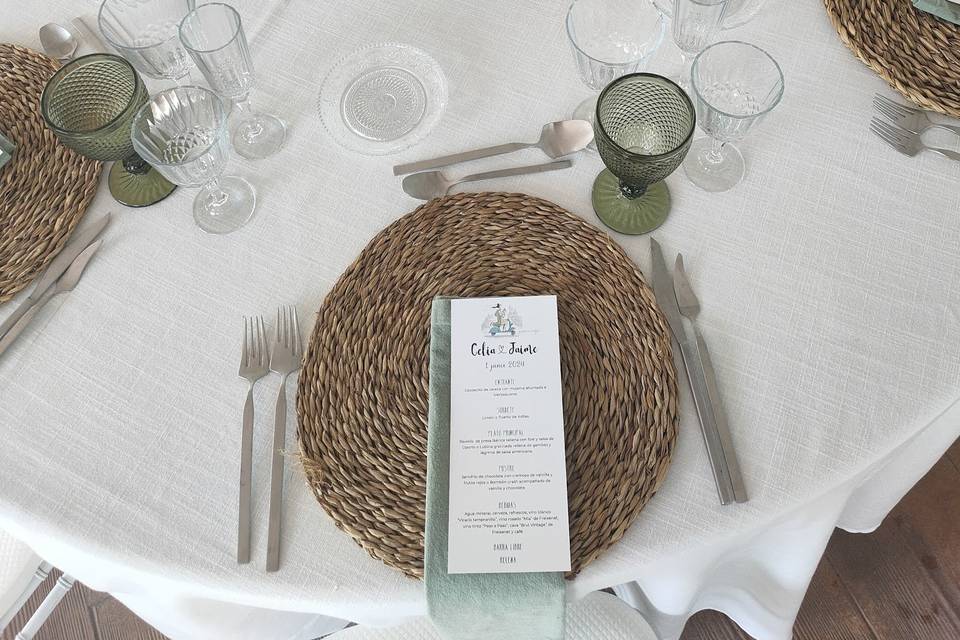 Detalle mesa