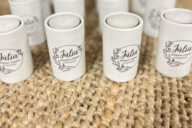 Portavelas personalizados