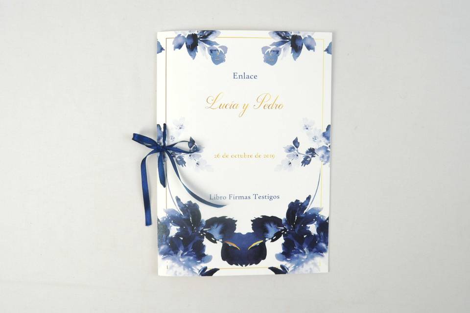 Libro de testigos blue