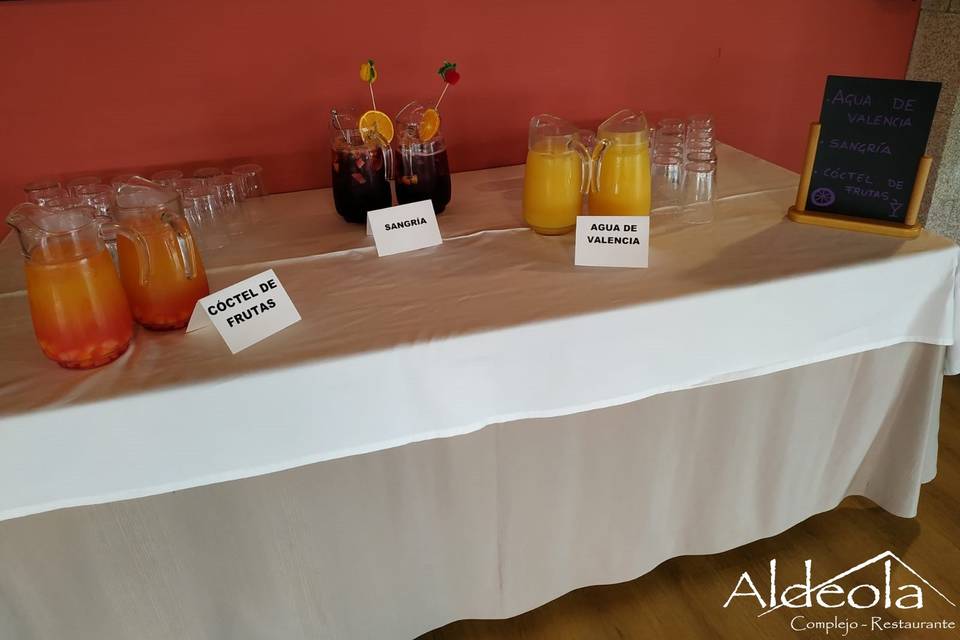 Mesa de coctelería