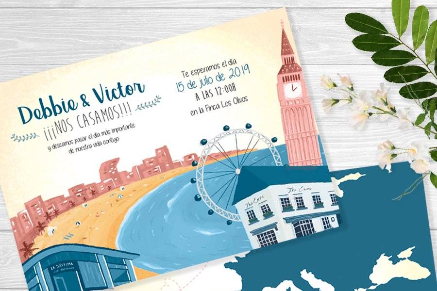 Invitación digital de lugares