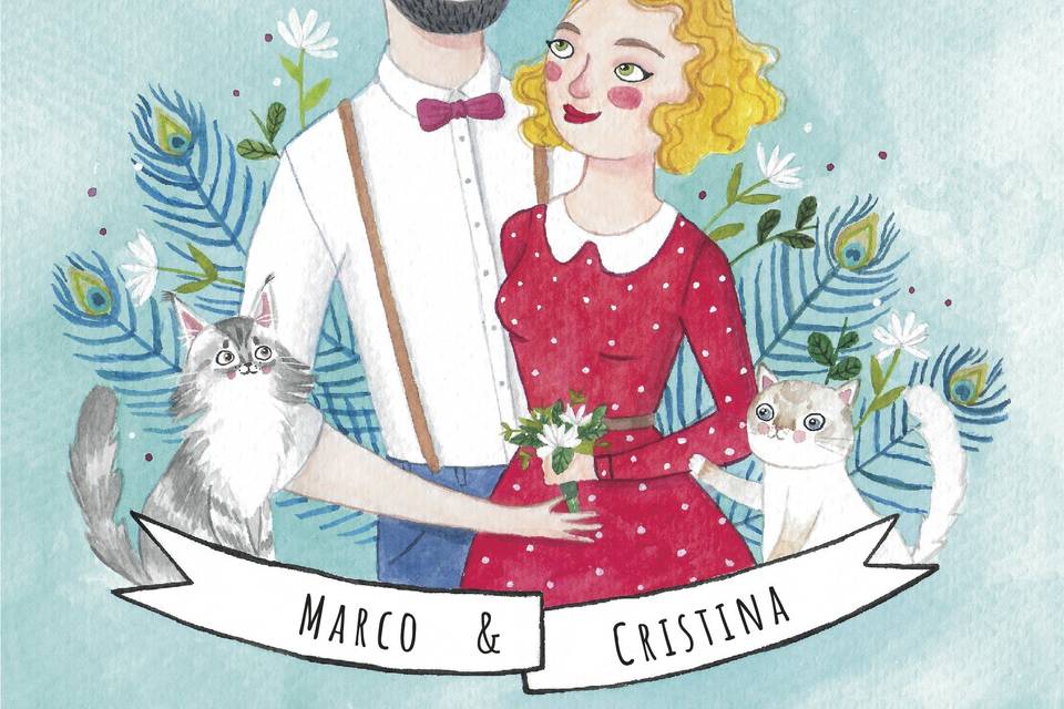 Pareja y mascotas