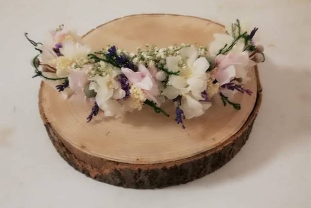 Tocado flor preservada