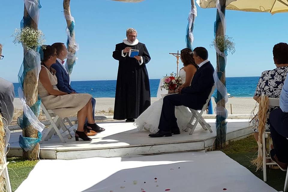 Ceremonia en la playa