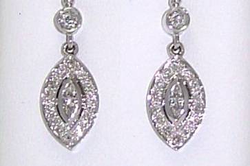 Pendientes de diamantes