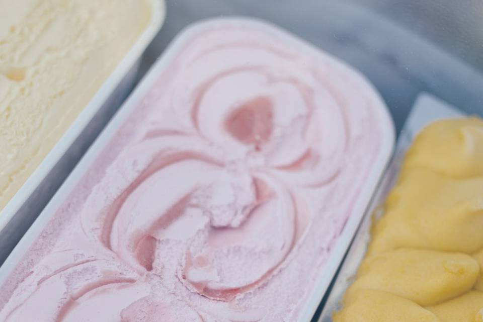 Helado de fresa