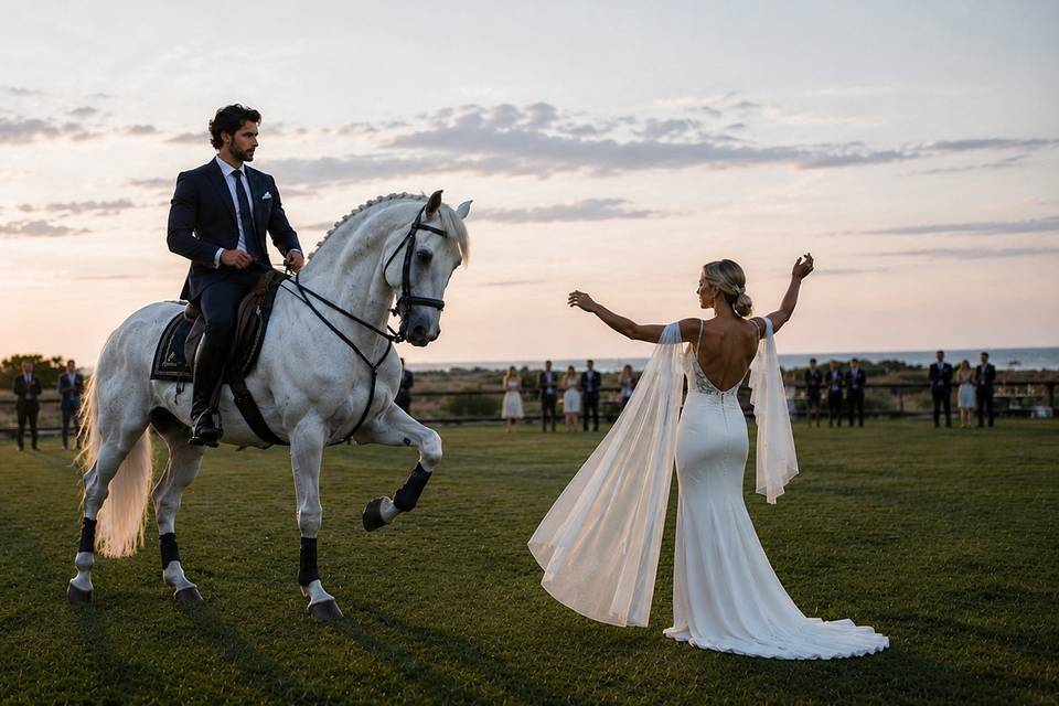Baile al atardecer