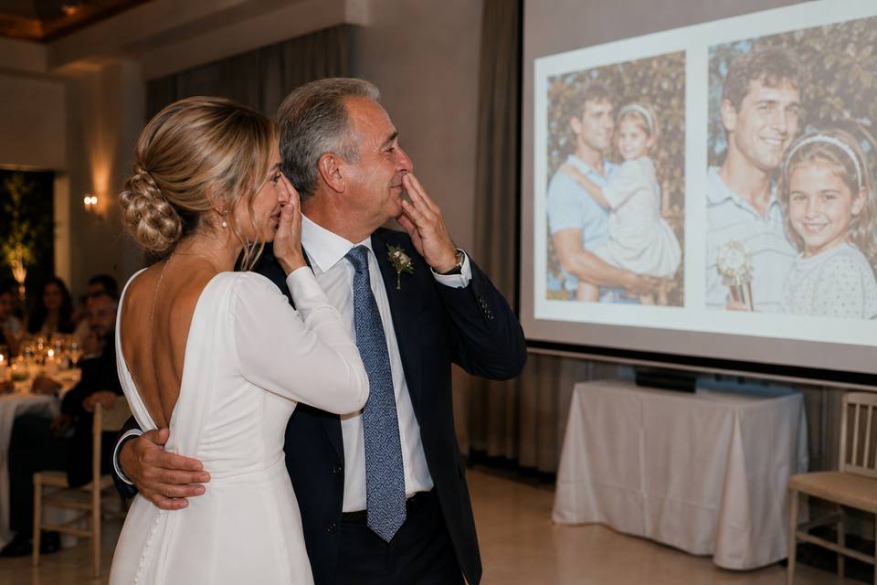 Baile con papá y su infancia