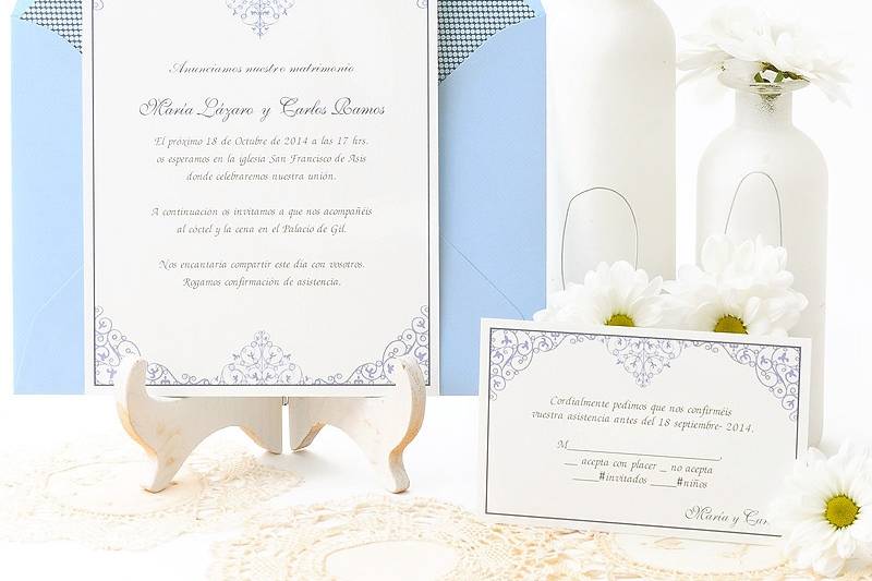 Invitación boda Milano