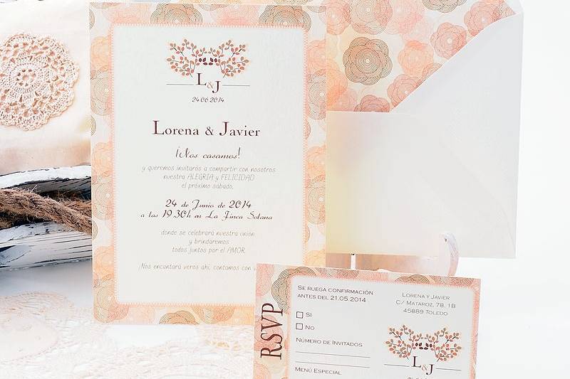 Invitación de boda Montmartre