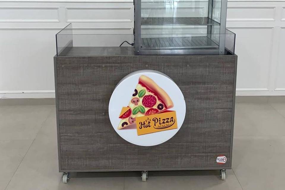 Estación de pizzas