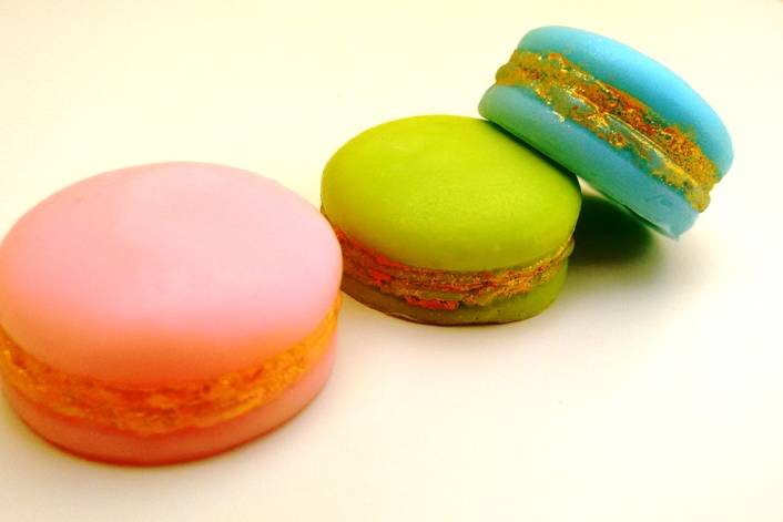 Jabones en forma de macaron