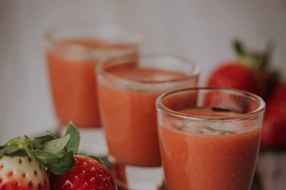 Gazpacho de fresas