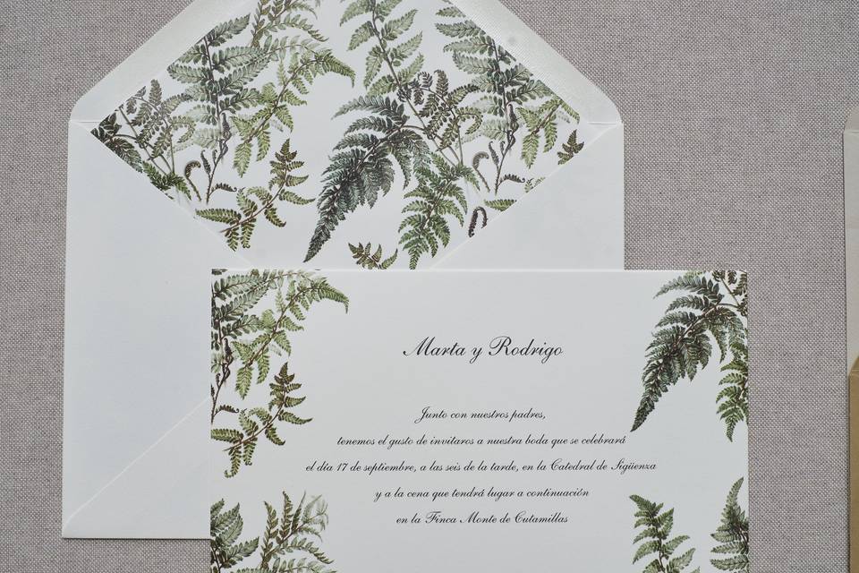 Invitación de boda