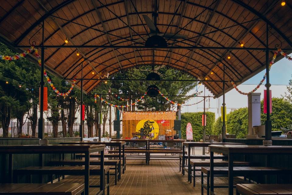 Pérgola desde dentro
