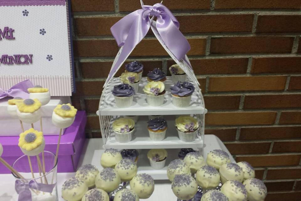 Mini-cupcakes y cakepops