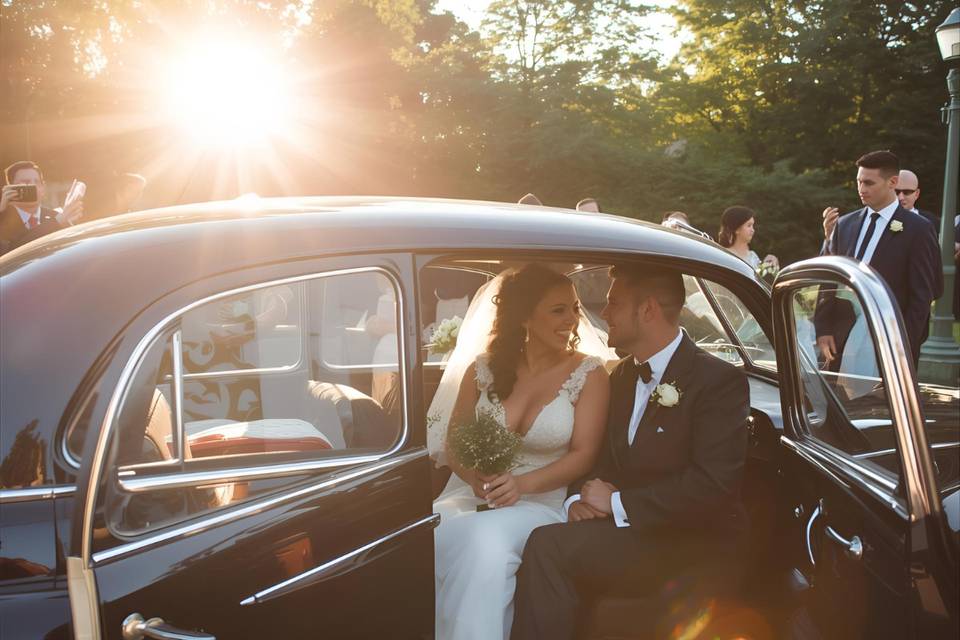 Novios coche