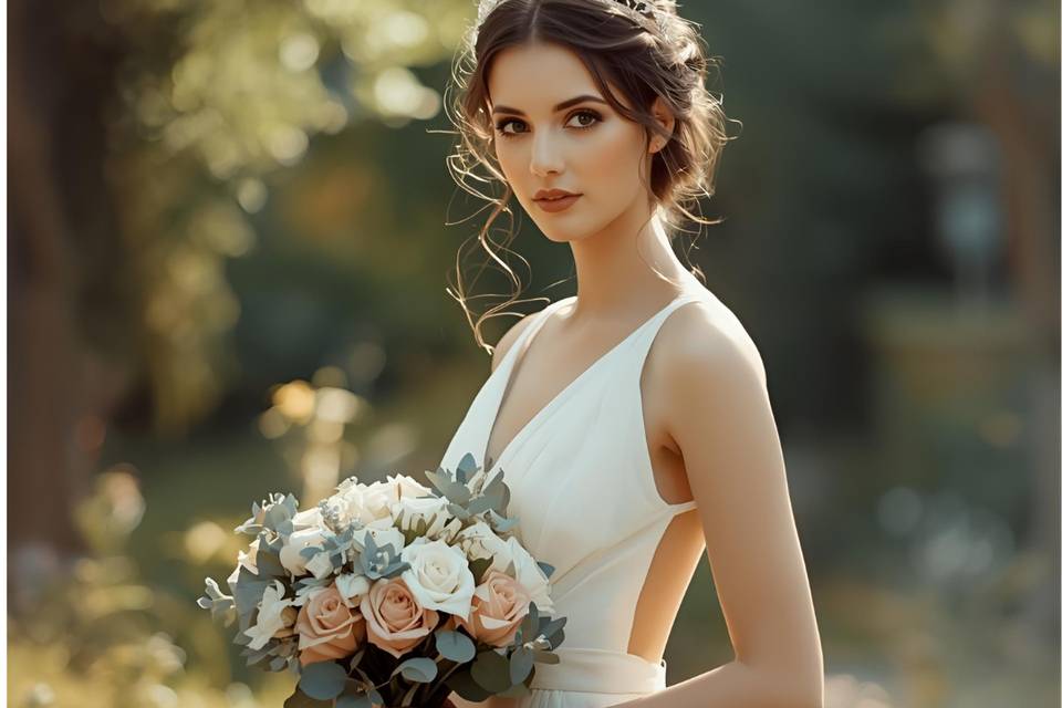 Novia ramo de flores