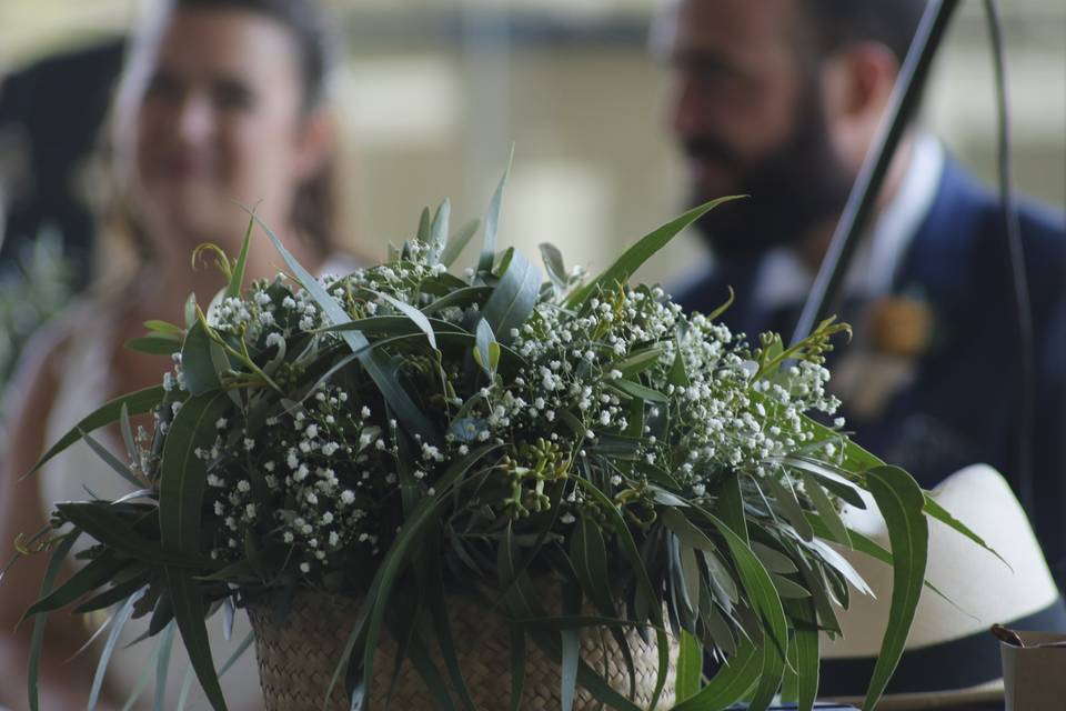 Flores y los novios