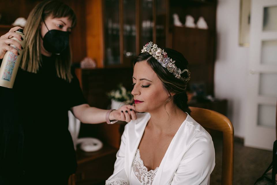 Tiara trenzada