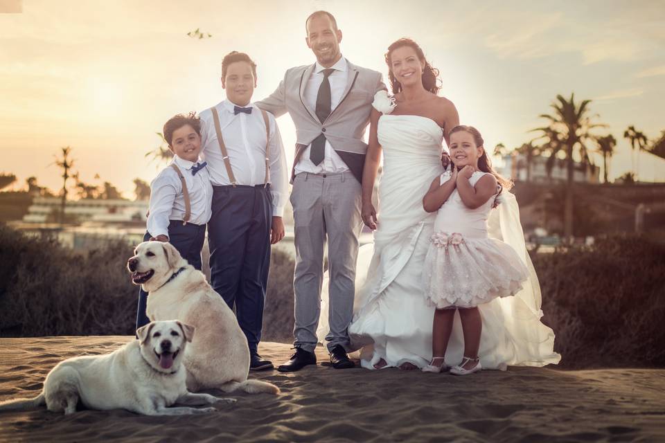 Postboda en la playa