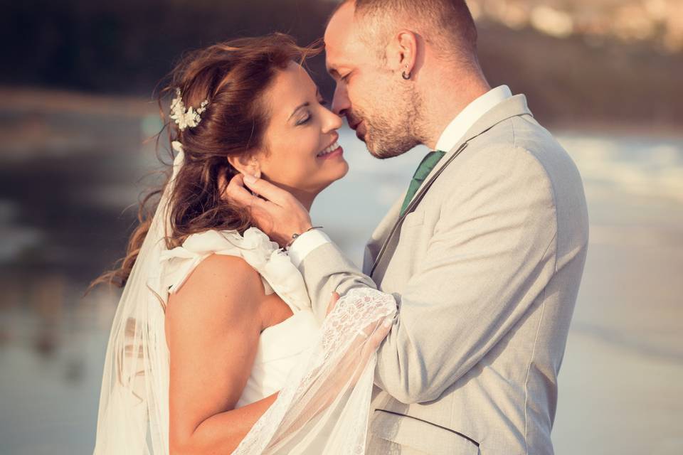 Postboda en la playa