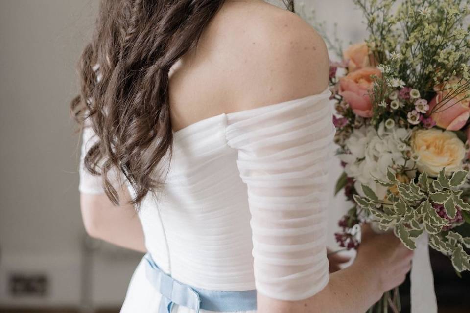 Semi boho de novia