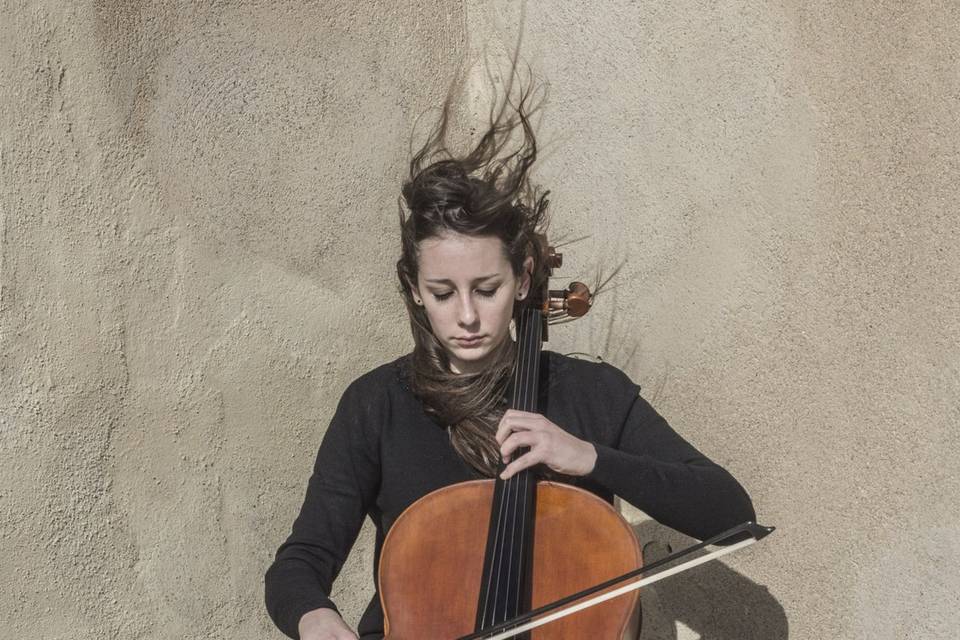 Andrea Ibero, al violonchelo