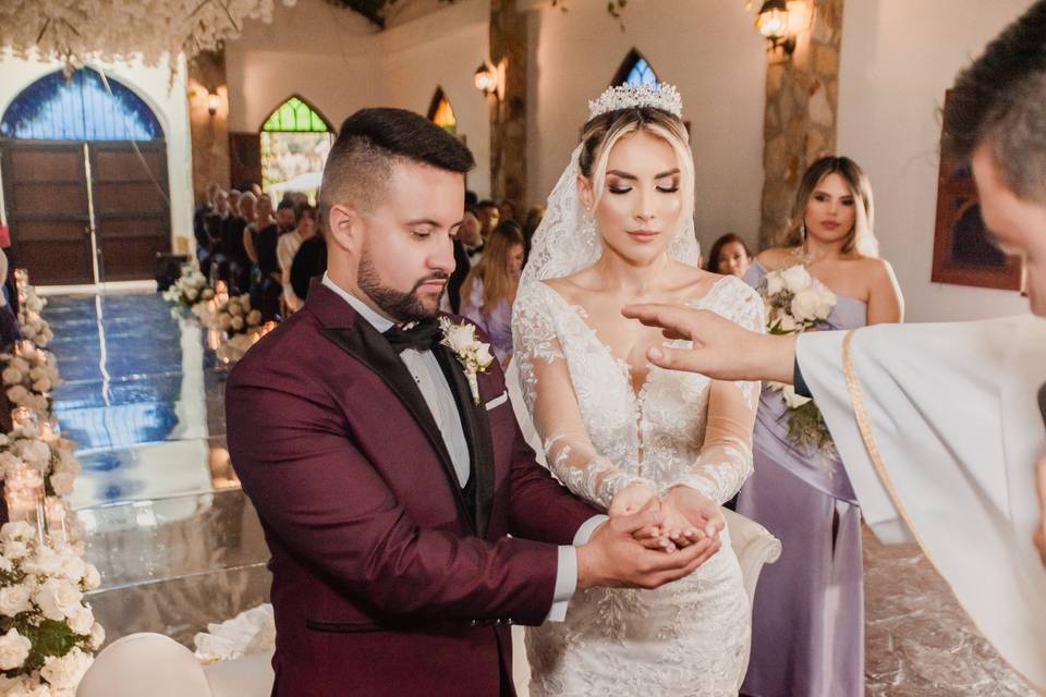 Pareja en su ceremonia