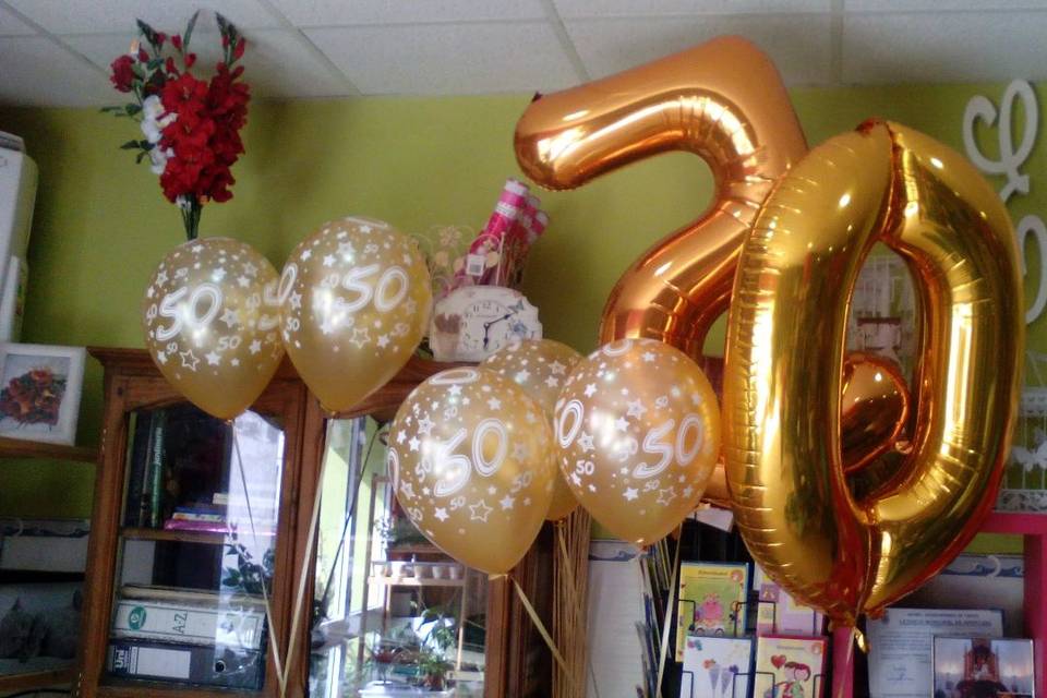 Globos helio aniversario