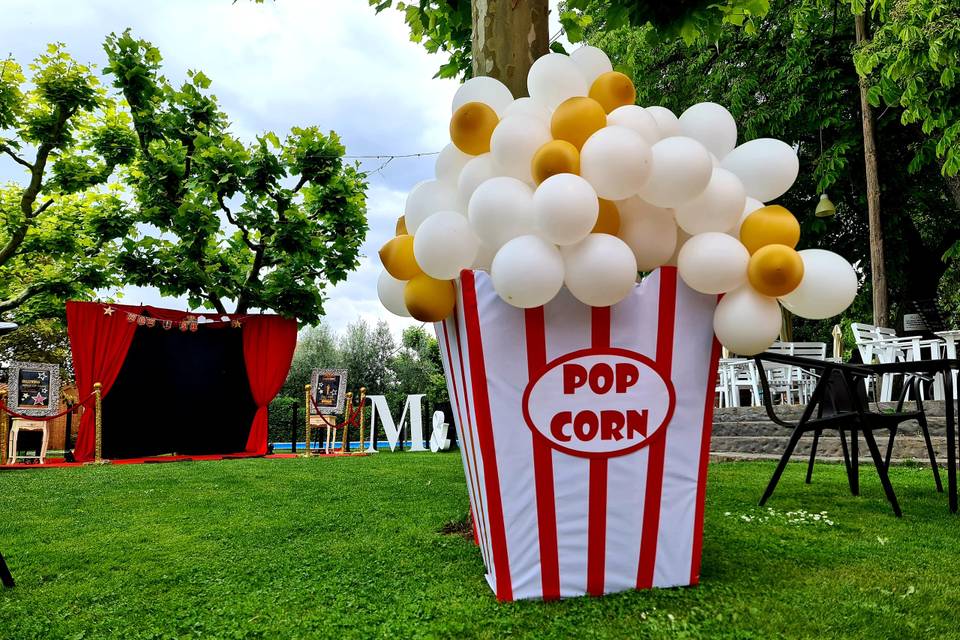 Decoración boda CINE