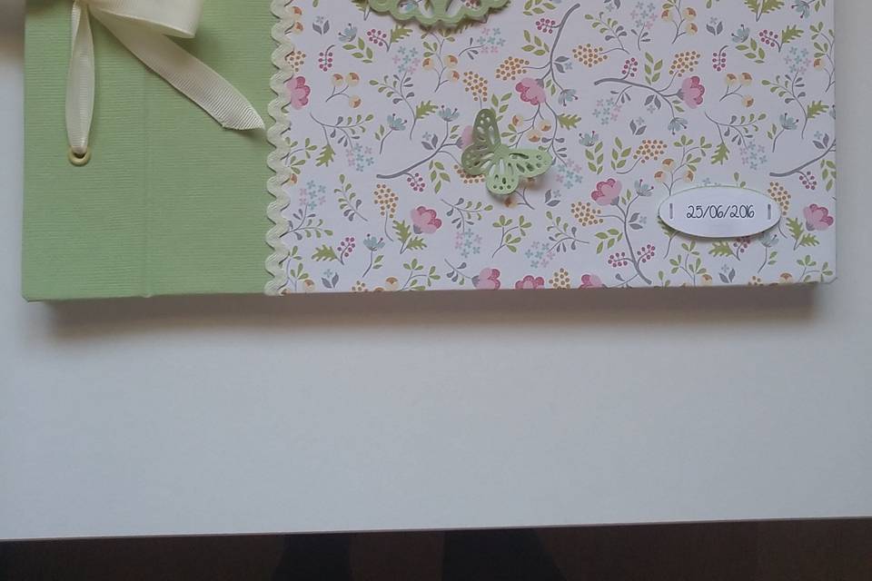 Libro de firmas floral